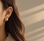 Chunky Gold Ball Earrings