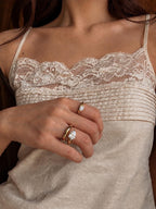 Pear-Cut CZ Open Ring
