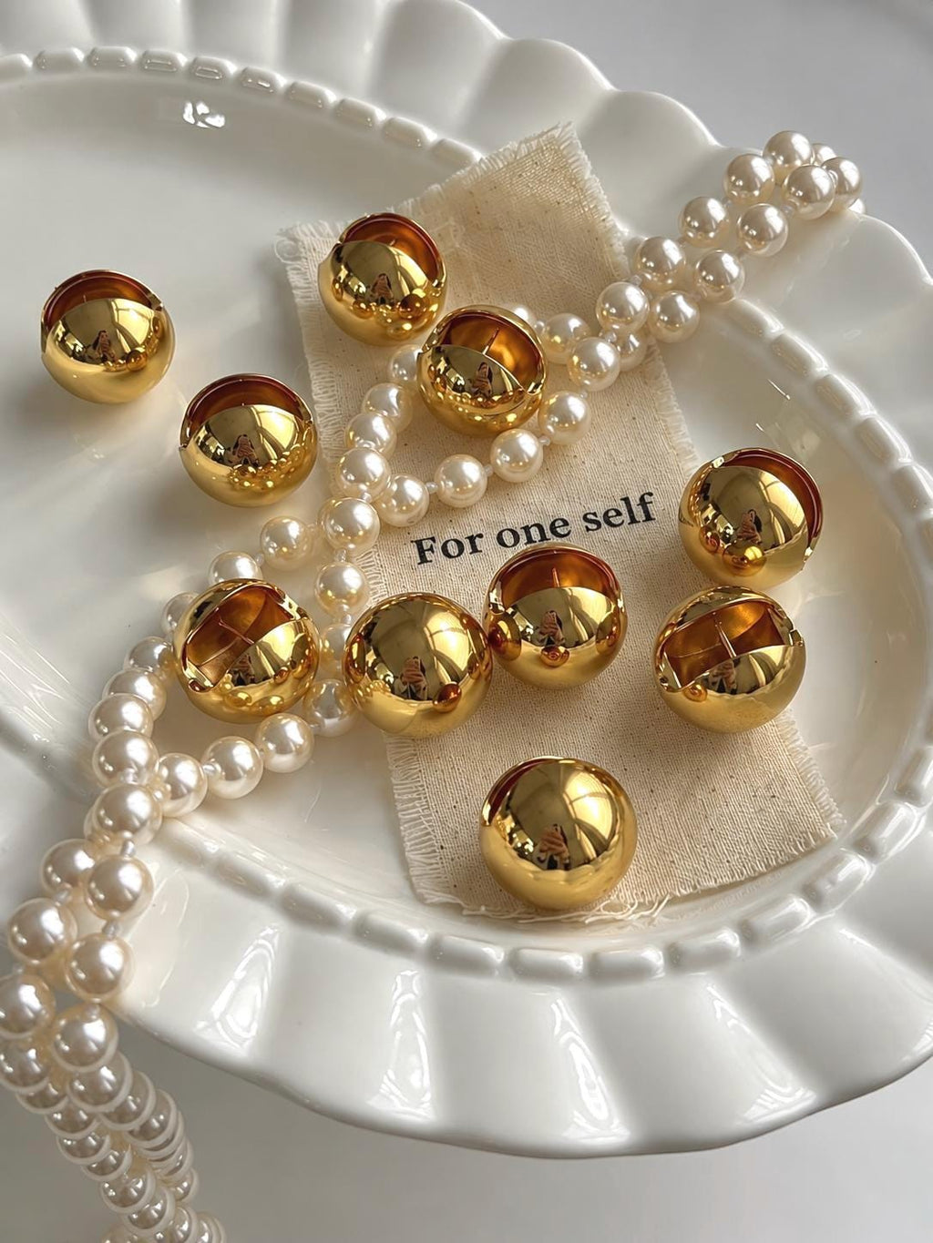 Chunky Gold Ball Earrings